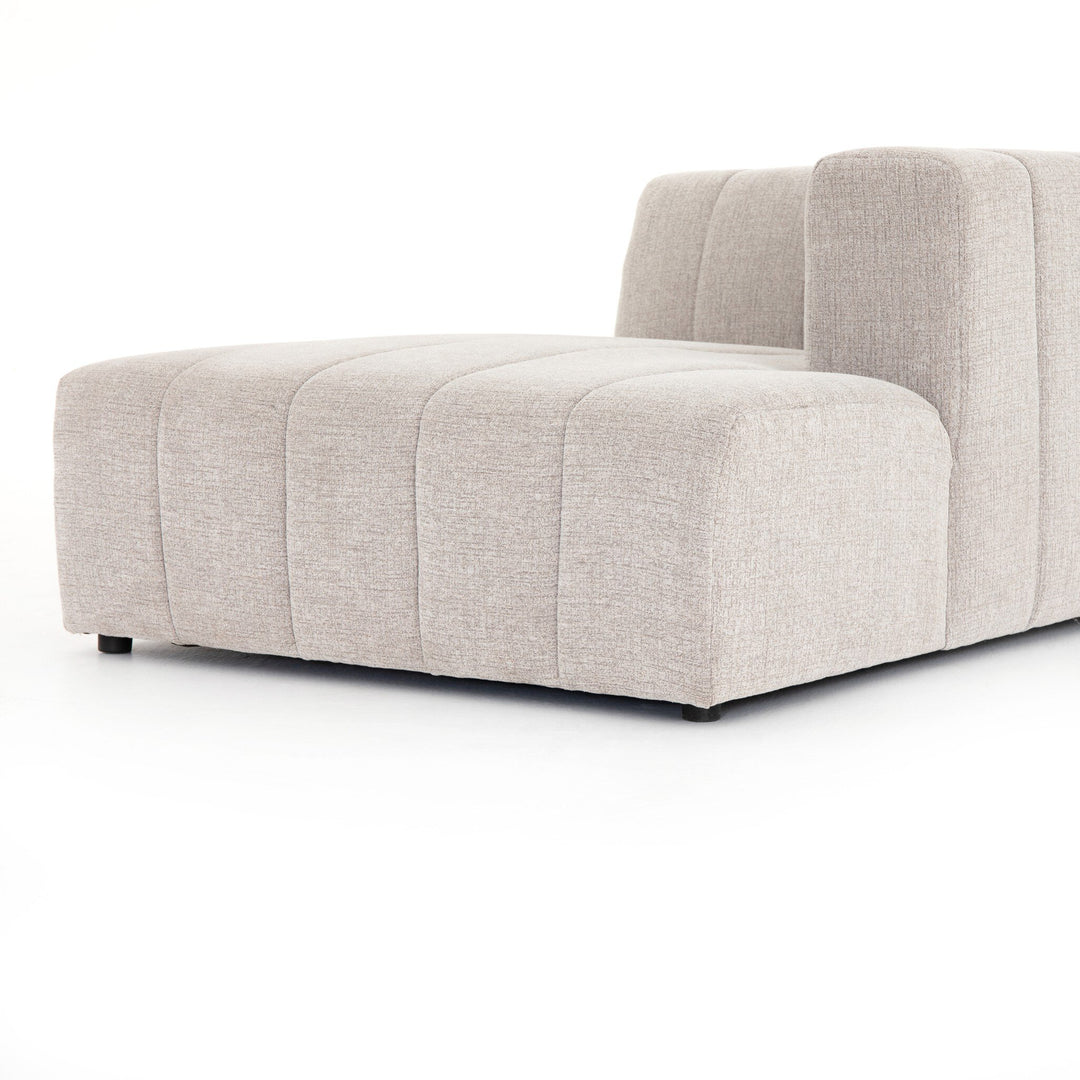 Four Hands - Langham Channeled RAF Chaise PC - CGRY-001-320-RAFC | American Home Furniture