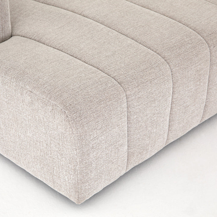 Four Hands - Langham Channeled RAF Chaise PC - CGRY-001-320-RAFC | American Home Furniture