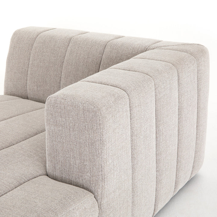 Four Hands - Langham Channeled RAF Chaise PC - CGRY-001-320-RAFC | American Home Furniture