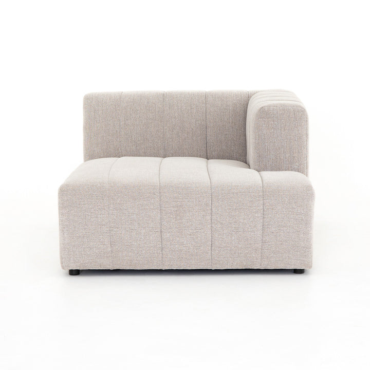 Four Hands - Langham Channeled RAF Chaise PC - CGRY-001-320-RAFC | American Home Furniture