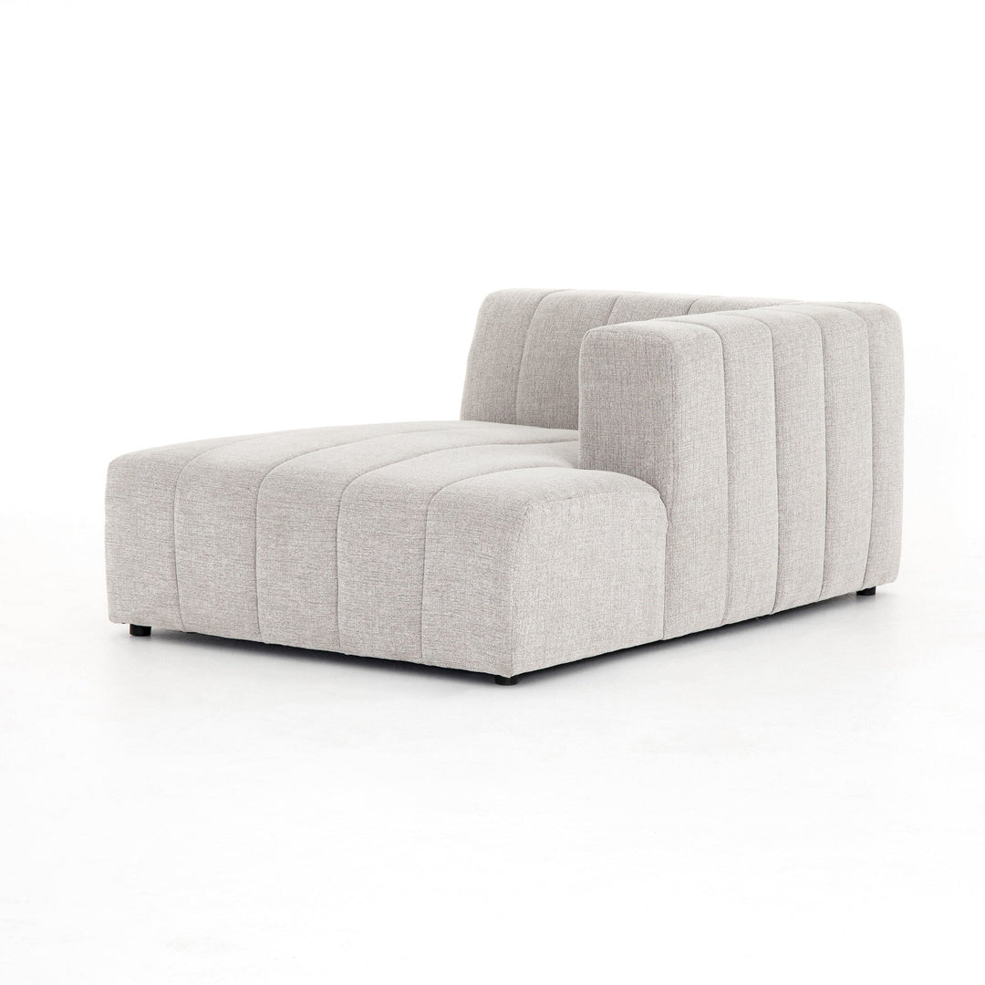 Four Hands - Langham Channeled RAF Chaise PC - CGRY-001-320-RAFC | American Home Furniture