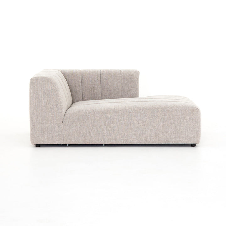 Four Hands - Langham Channeled RAF Chaise PC - CGRY-001-320-RAFC | American Home Furniture