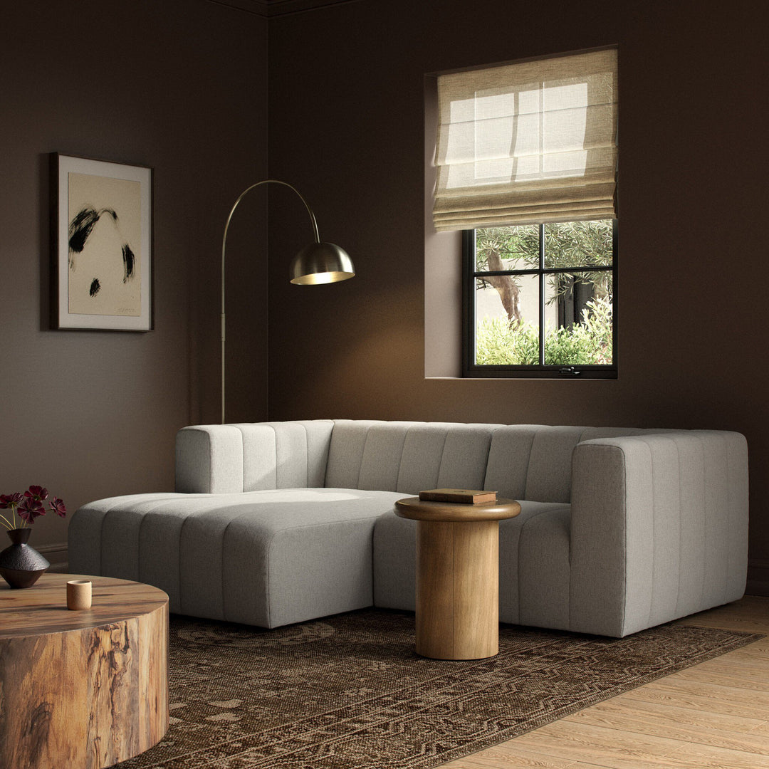 Four Hands - Langham Channeled 2PC Sectional LAF Chaise - CGRY-001-320-S4 | American Home Furniture