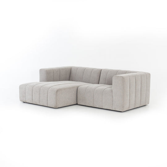 Four Hands - Langham Channeled 2PC Sectional LAF Chaise - CGRY-001-320-S4 | American Home Furniture