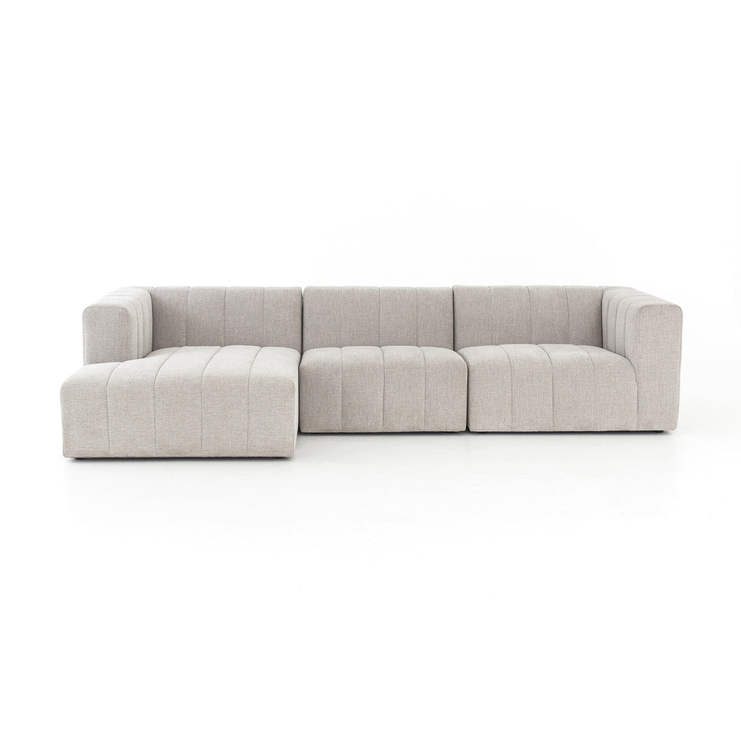 Four Hands - Langham Channeled 3PC Sectional - CGRY-001-320-S5 | American Home Furniture