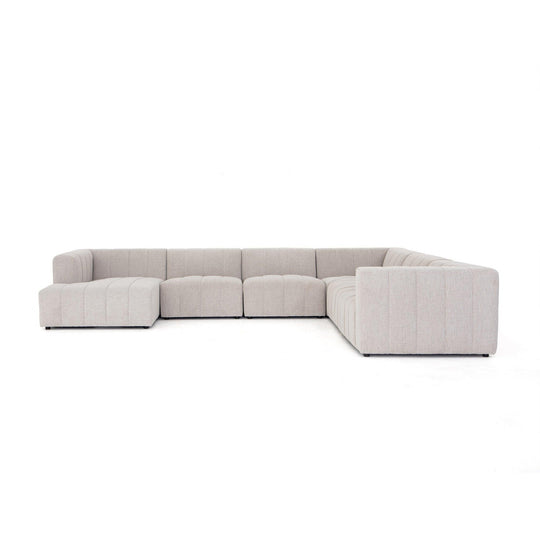 Four Hands - Langham Channeled 6-Piece Sectional - CGRY-001-320-S8 | American Home Furniture