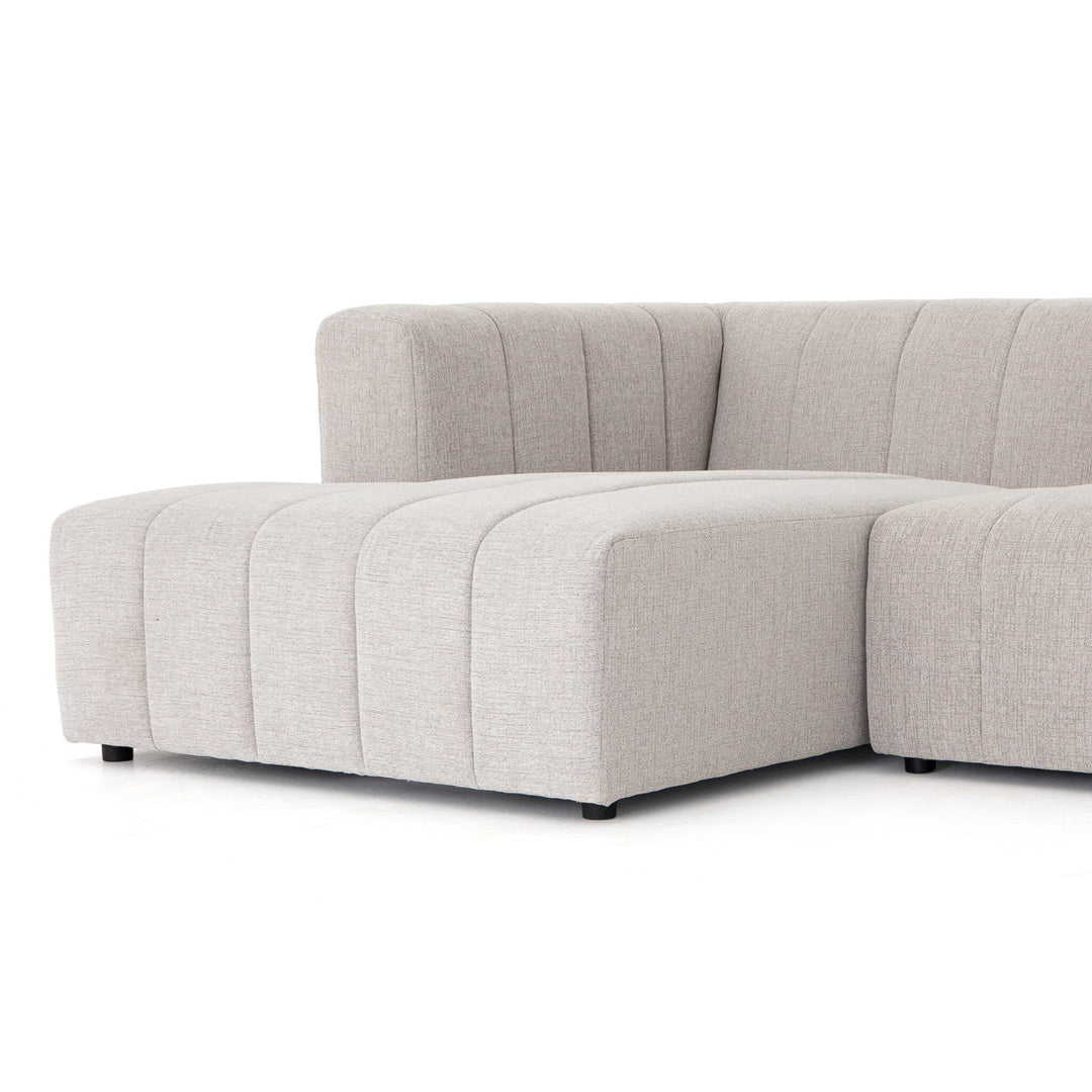 Four Hands - Langham Channeled 5PC LAF Chaise Sectional - CGRY-001-320-S9 | American Home Furniture