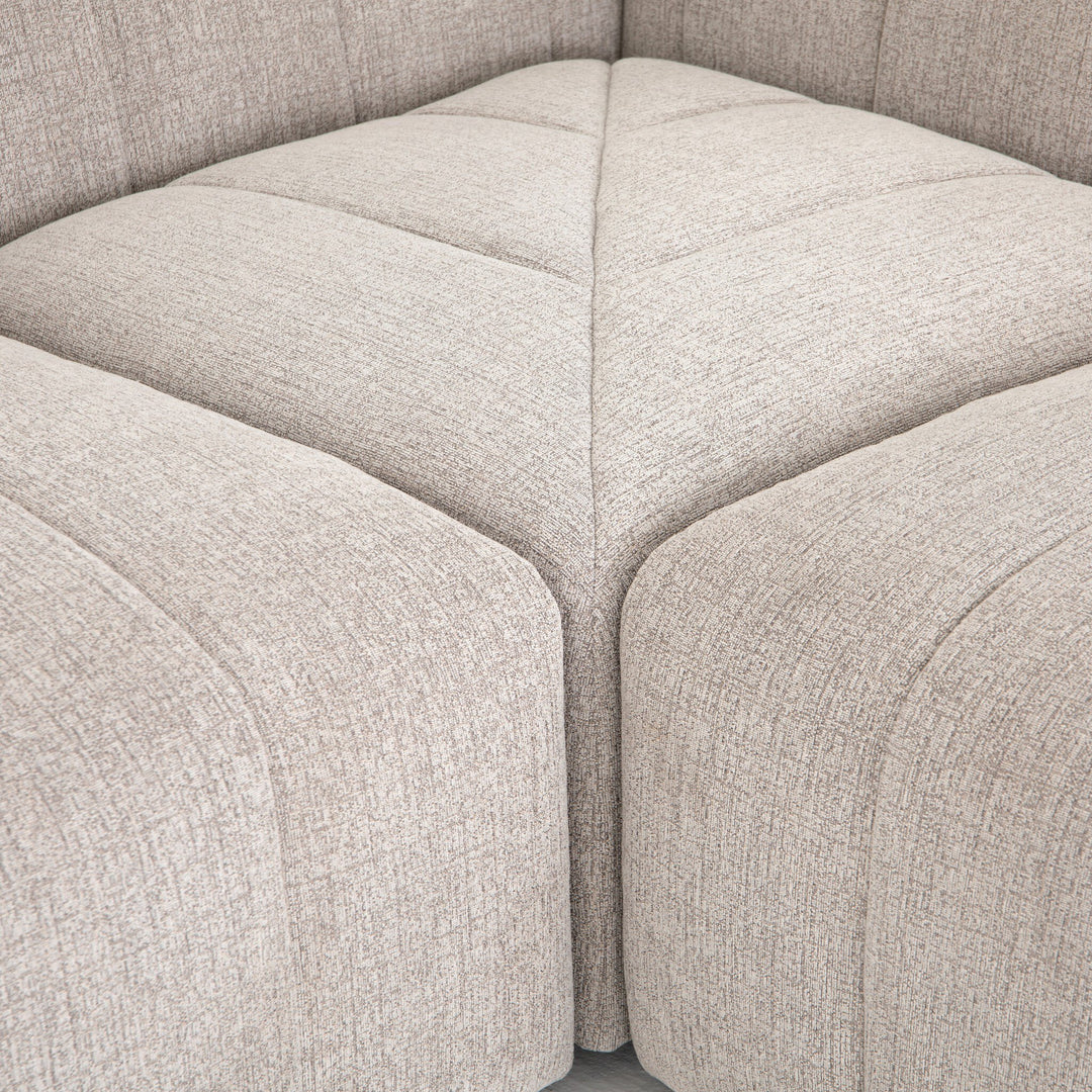 Four Hands - Langham Channeled 5PC LAF Chaise Sectional - CGRY-001-320-S9 | American Home Furniture