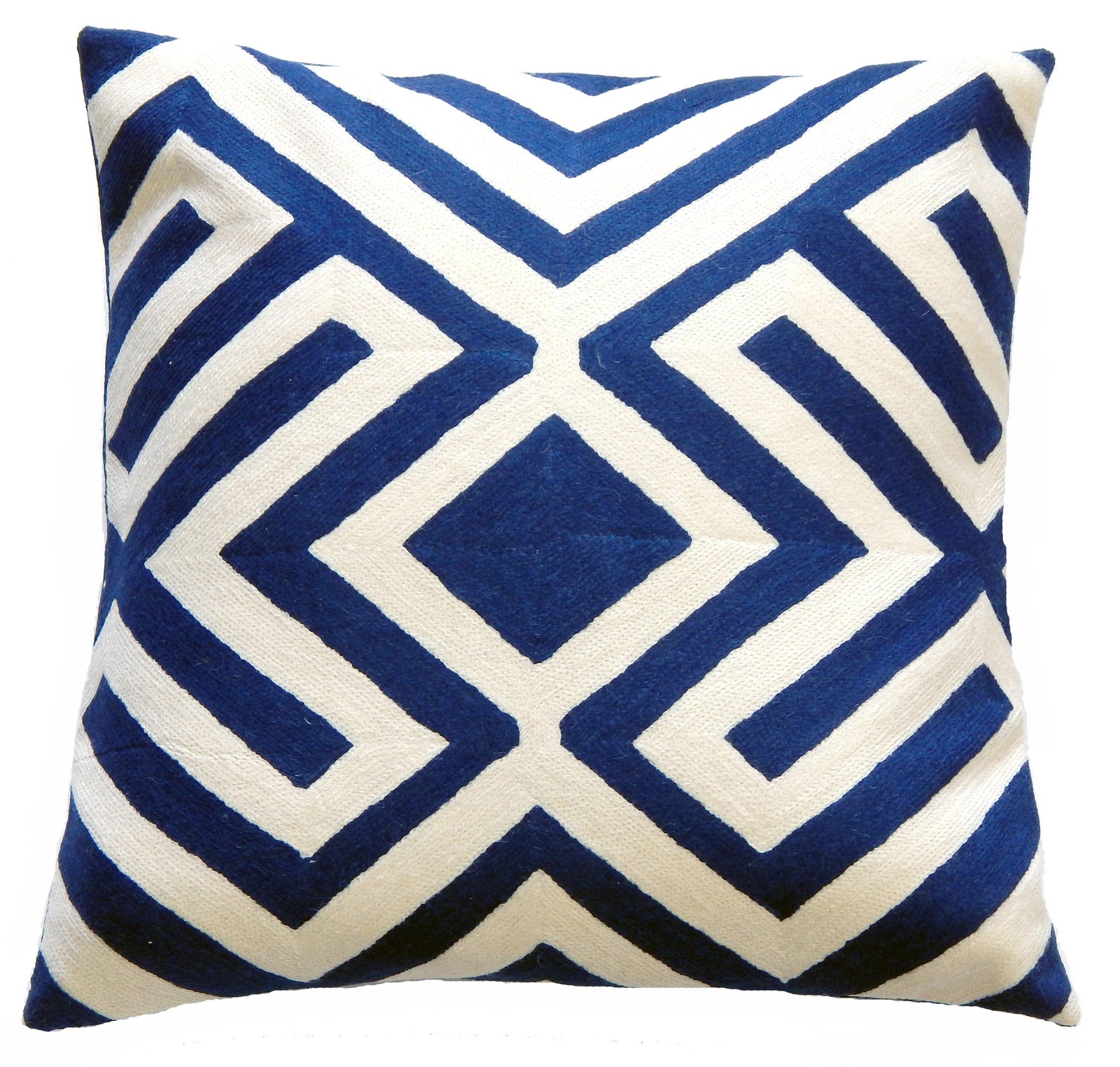 Fibre by Auskin - Geometric Crewel Cotton Square Cushion - CKGEOS51 | American Home Furniture