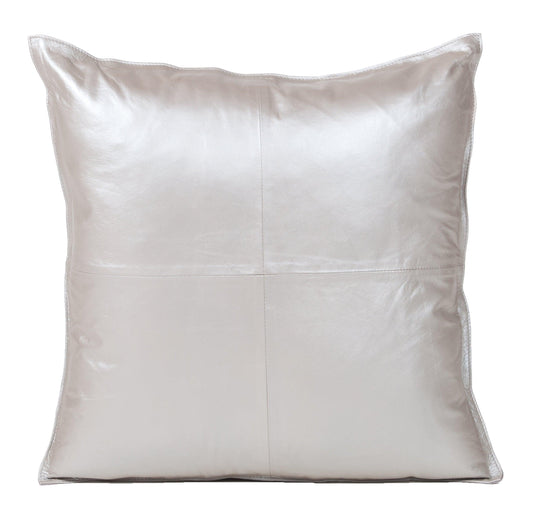 Fibre by Auskin - Metallic Leather Square Cushion - CKML5050DSS50 | American Home Furniture