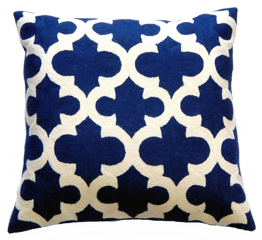 Fibre by Auskin - Taj Crewel Cotton Square Cushion - CKTAJS51 | American Home Furniture