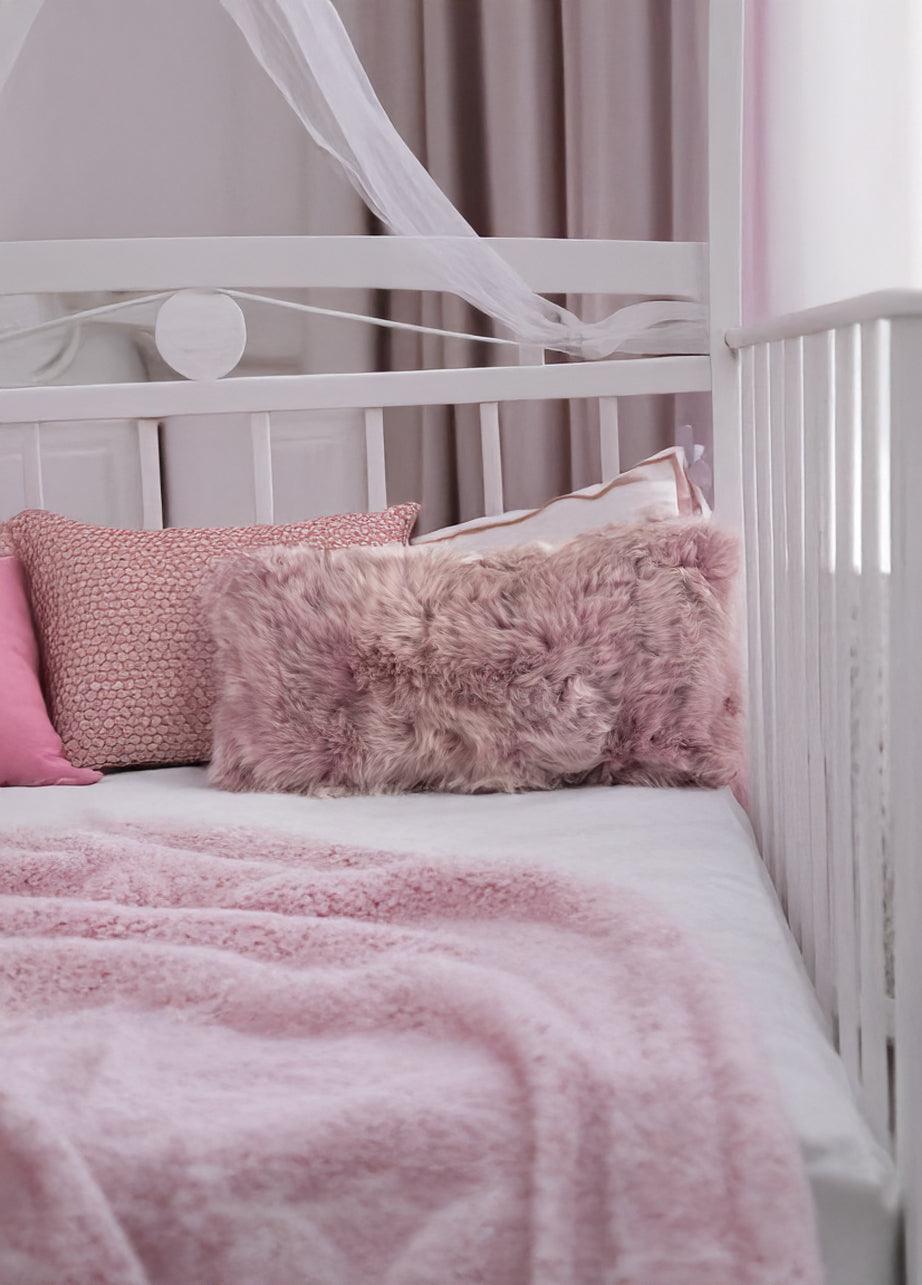 Longwool Sheepskin Lumbar Cushion - AmericanHomeFurniture