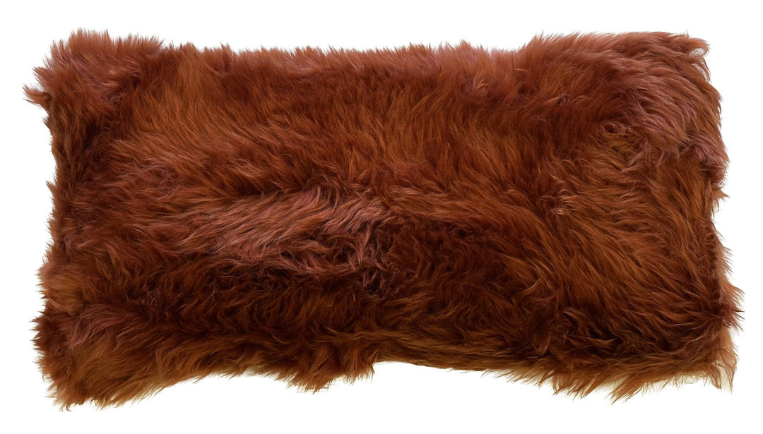 Longwool Sheepskin Lumbar Cushion - AmericanHomeFurniture