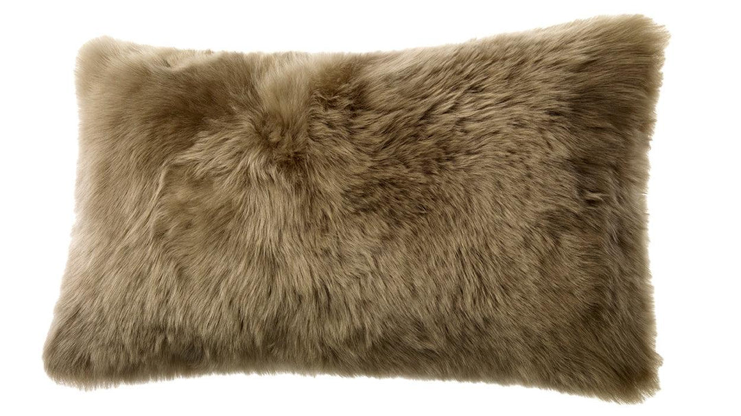 Longwool Sheepskin Lumbar Cushion - AmericanHomeFurniture