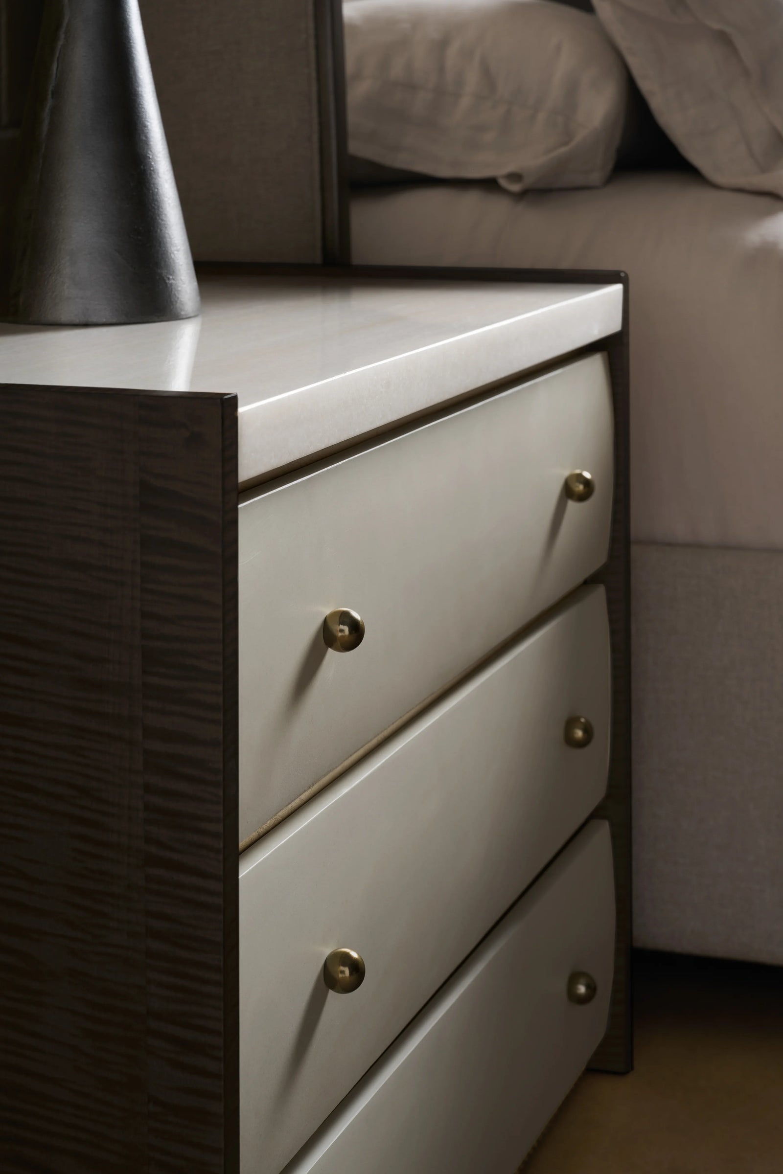 Caracole - Avignon Bronze Nightstand - CLA-023-065 | American Home Furniture