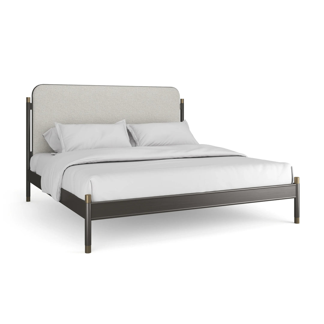 Campaign King Bed - AmericanHomeFurniture