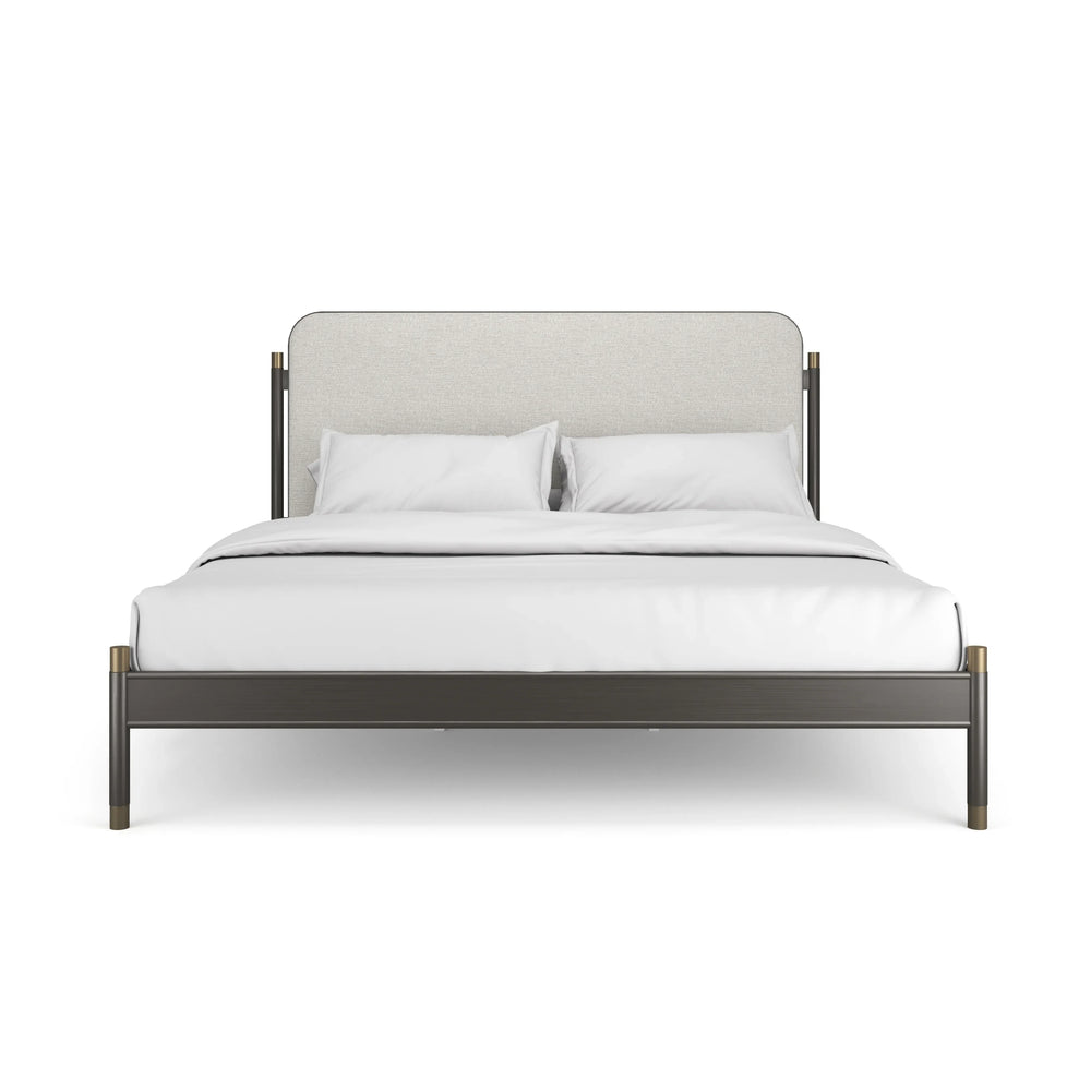 Campaign King Bed - AmericanHomeFurniture