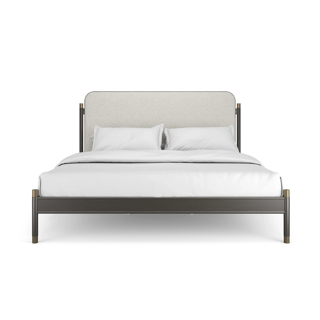 Campaign King Bed - AmericanHomeFurniture