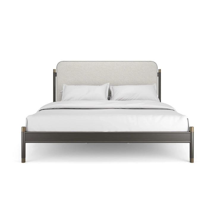 Campaign King Bed - AmericanHomeFurniture