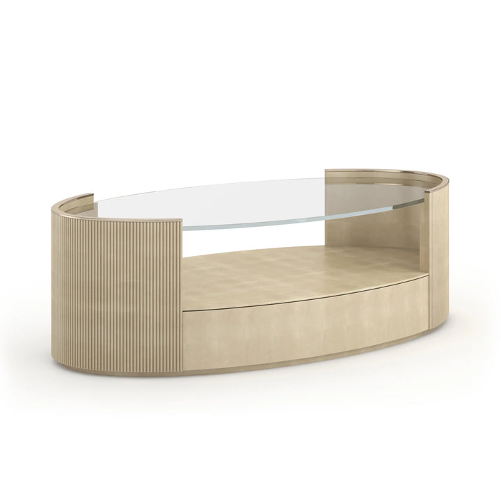 Love Oval Cocktail Table - AmericanHomeFurniture