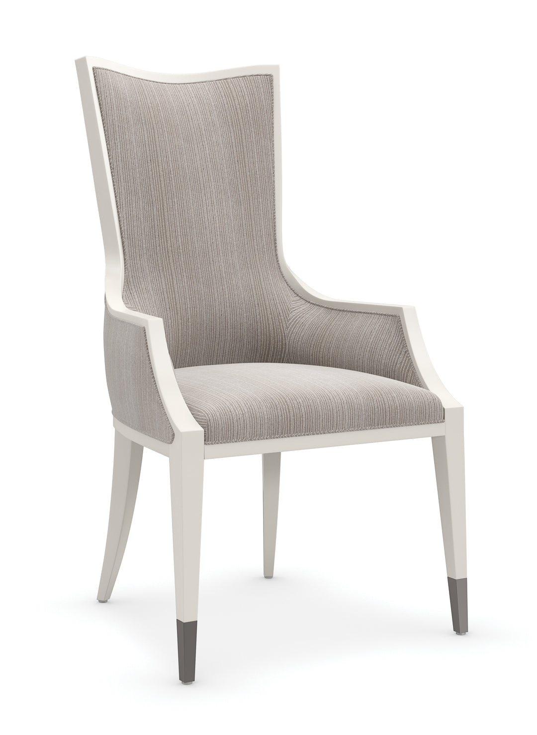 American Home Furniture | Caracole - Classic Lady Grey Arm Chair