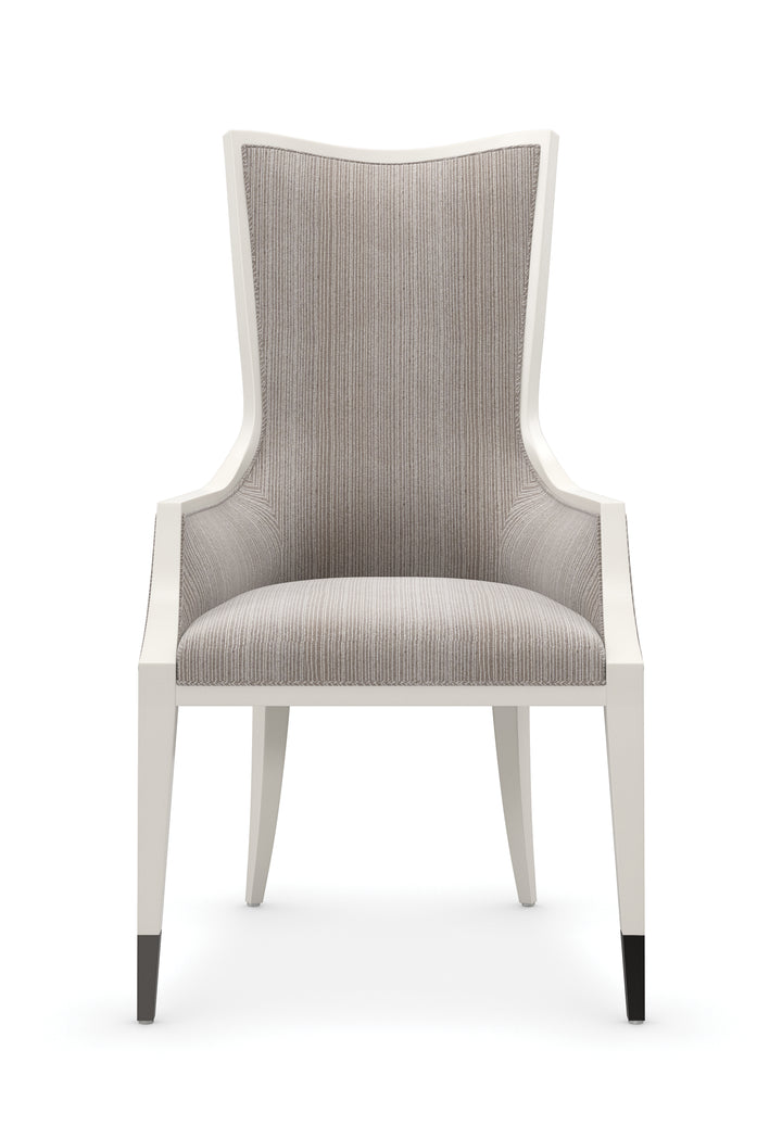 American Home Furniture | Caracole - Classic Lady Grey Arm Chair