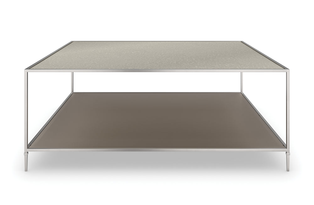 American Home Furniture | Caracole - Classic Shimmer Square Cocktail Table