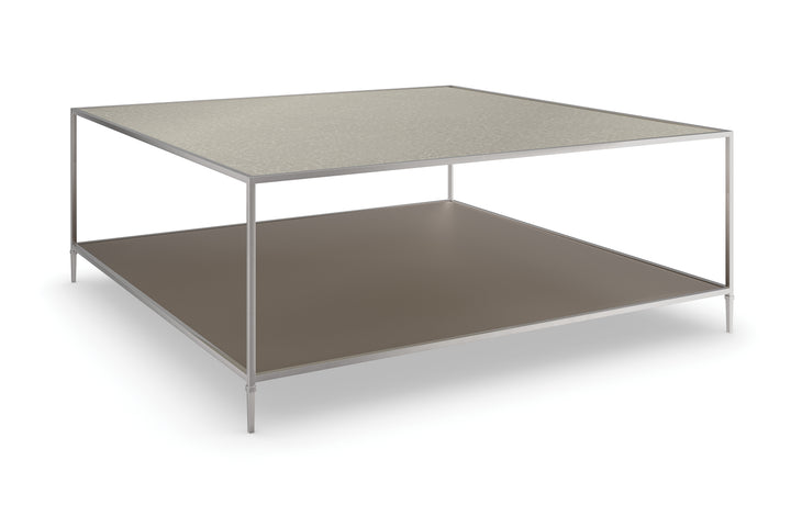 American Home Furniture | Caracole - Classic Shimmer Square Cocktail Table