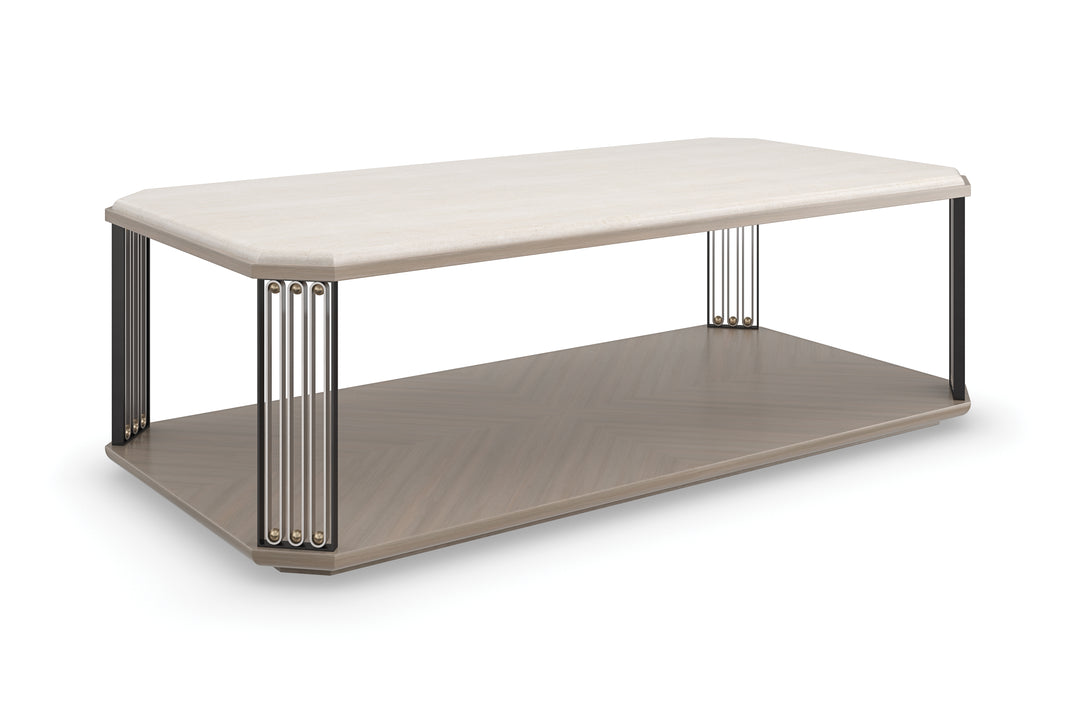 American Home Furniture | Caracole - Classic Alloy Cocktail Table