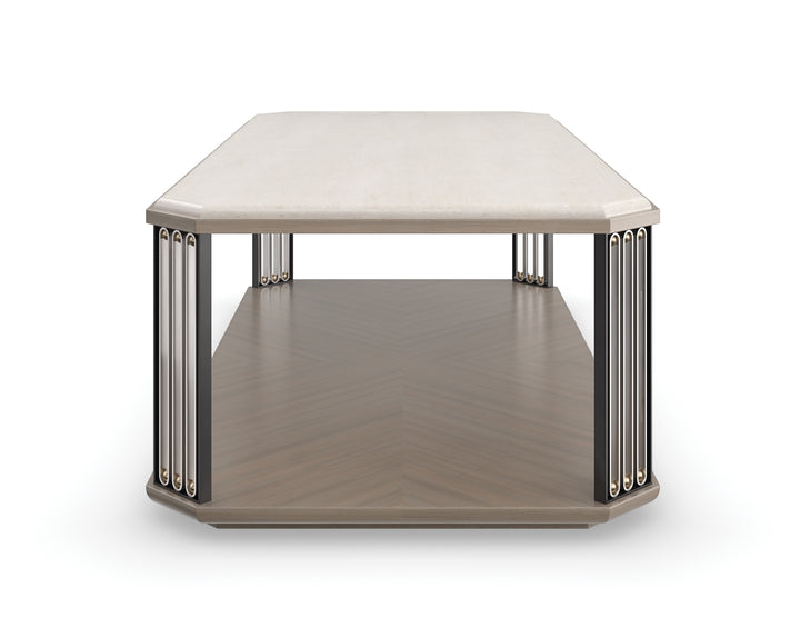American Home Furniture | Caracole - Classic Alloy Cocktail Table