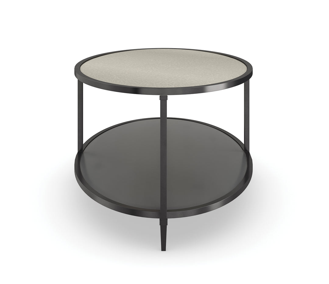 American Home Furniture | Caracole - Classic Smoulder Oval Cocktail Table