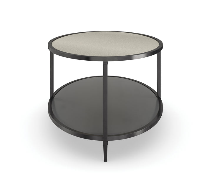 American Home Furniture | Caracole - Classic Smoulder Oval Cocktail Table