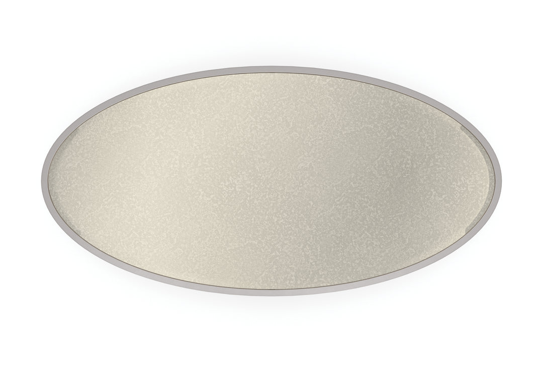 American Home Furniture | Caracole - Classic Shimmer Oval Cocktail Table