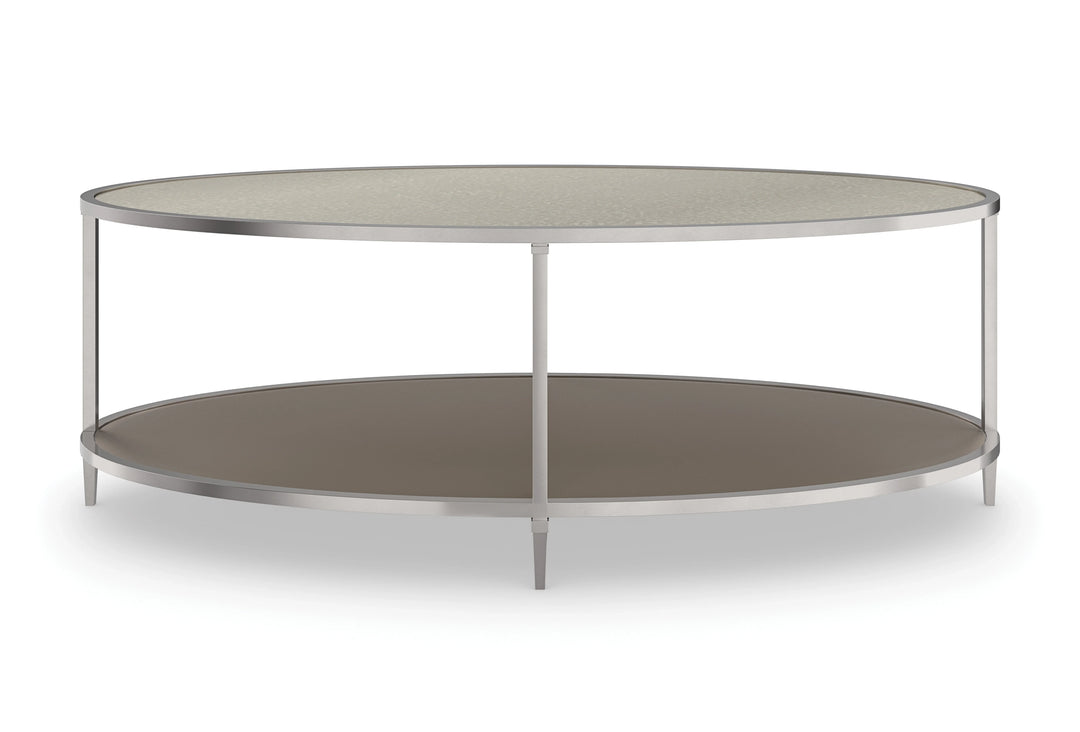 Shimmer Oval Cocktail Table - AmericanHomeFurniture