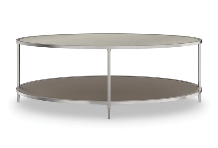 Shimmer Oval Cocktail Table - AmericanHomeFurniture
