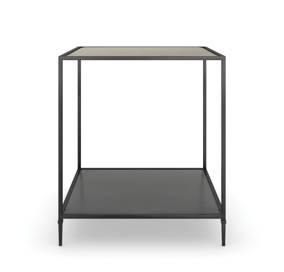 American Home Furniture | Caracole - Classic Smoulder Square End Table