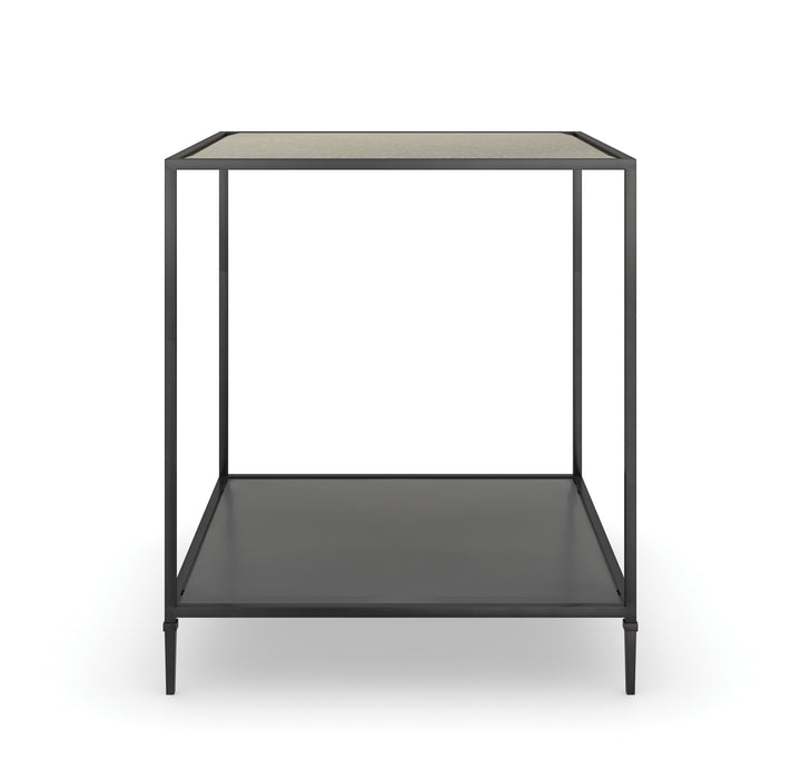 American Home Furniture | Caracole - Classic Smoulder Square End Table
