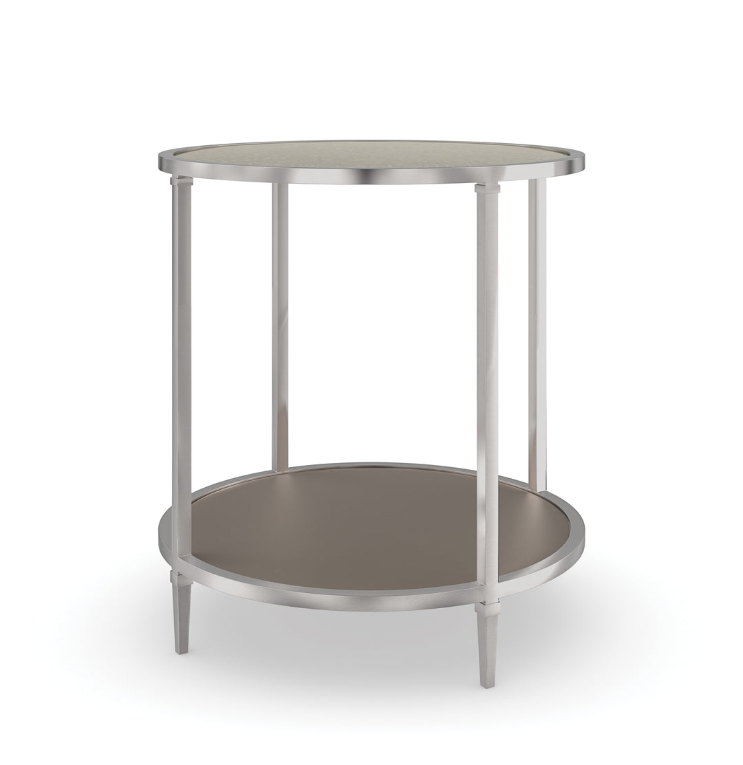 American Home Furniture | Caracole - Classic Shimmer Round End Table