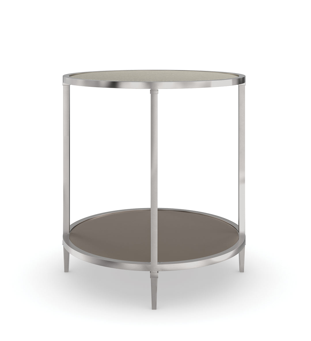 American Home Furniture | Caracole - Classic Shimmer Round End Table