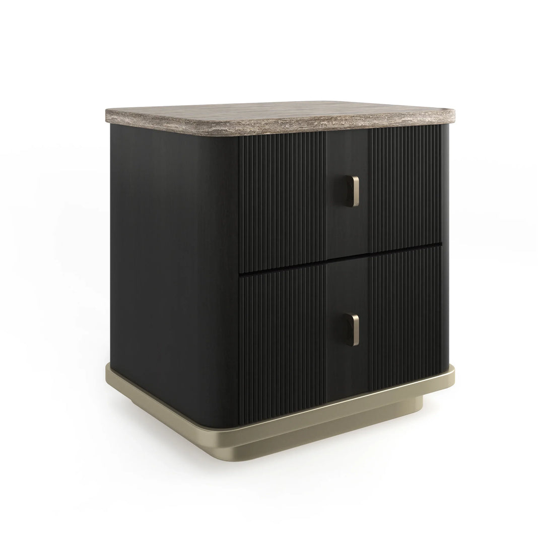 Rhythm Small Nightstand Dark - AmericanHomeFurniture