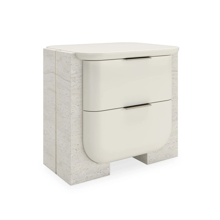 Overlap Small Nightstand - AmericanHomeFurniture