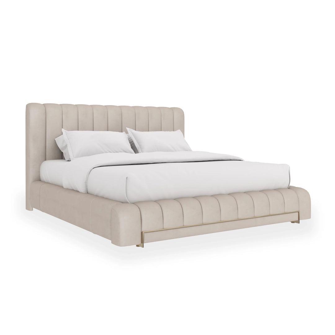 Well Balanced King Bed Ecru - AmericanHomeFurniture