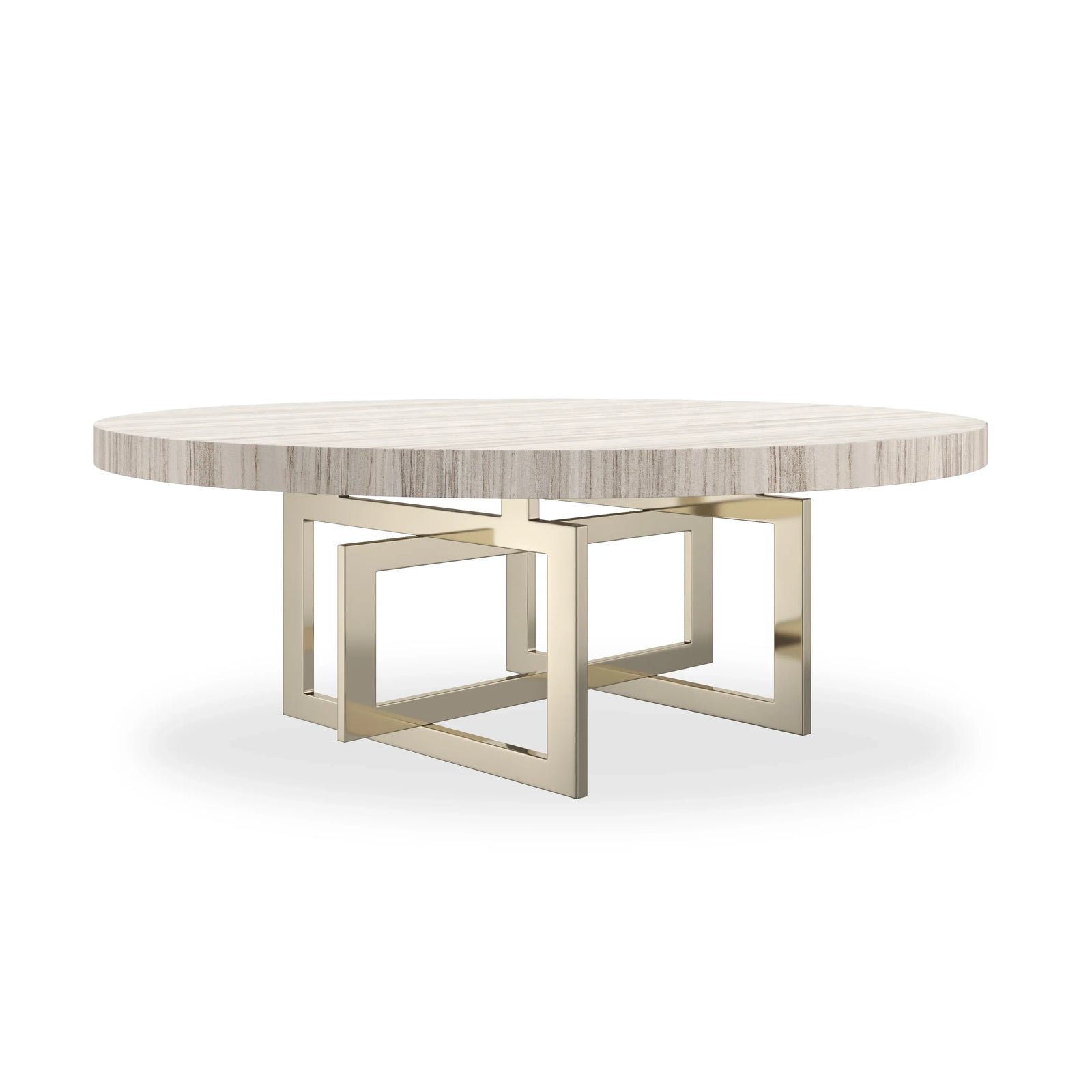 Caracole - Wish You Were Here 48" Round Cocktail Table Lt - CLA-425V-4022 | American Home Furniture