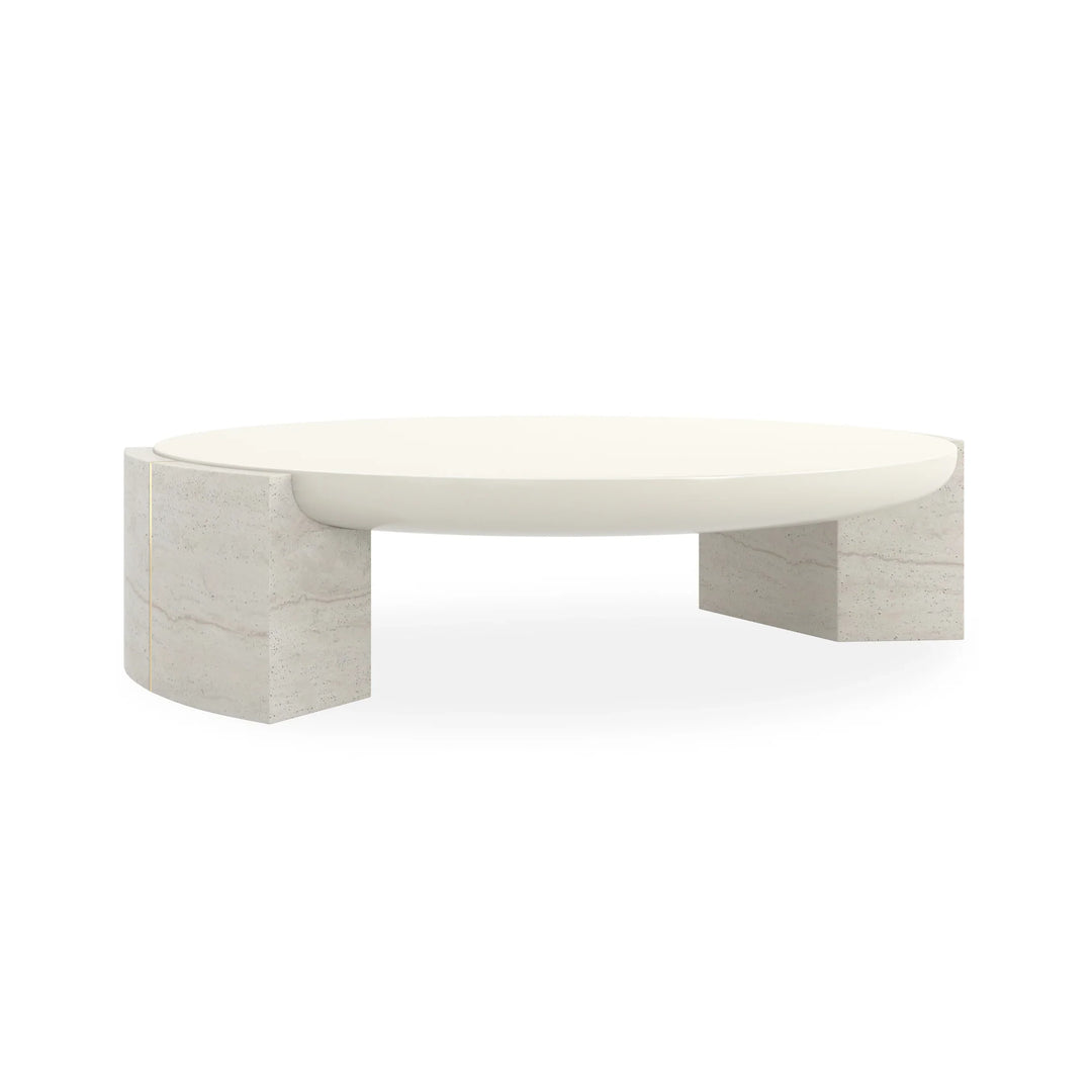 Overlap Round Cocktail Table - AmericanHomeFurniture