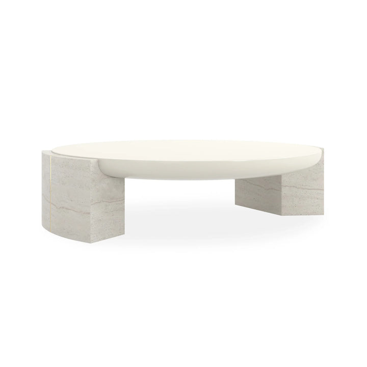 Overlap Round Cocktail Table - AmericanHomeFurniture