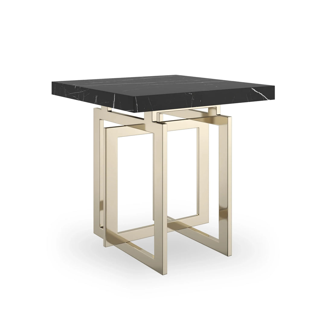 Wish You Were Here Sq Side Table Dk - AmericanHomeFurniture