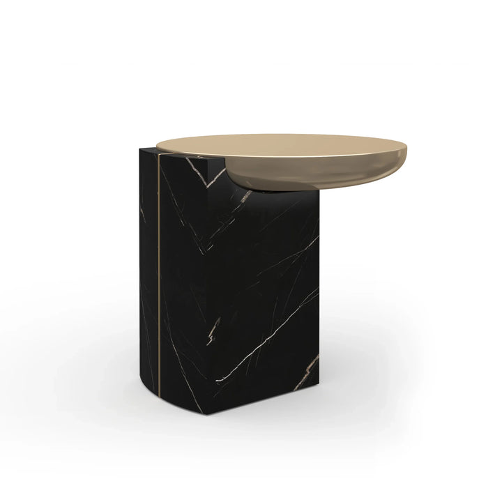 Overlap Round Side Table - AmericanHomeFurniture