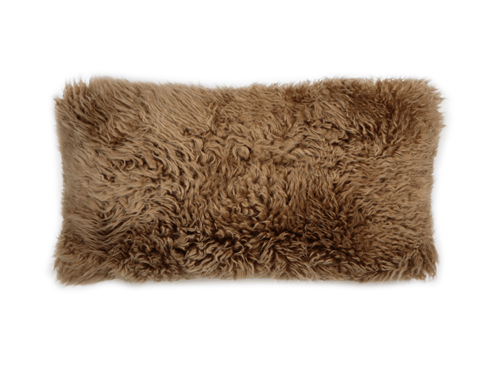 Longwool Curly Sheepskin Lumbar Cushion - AmericanHomeFurniture