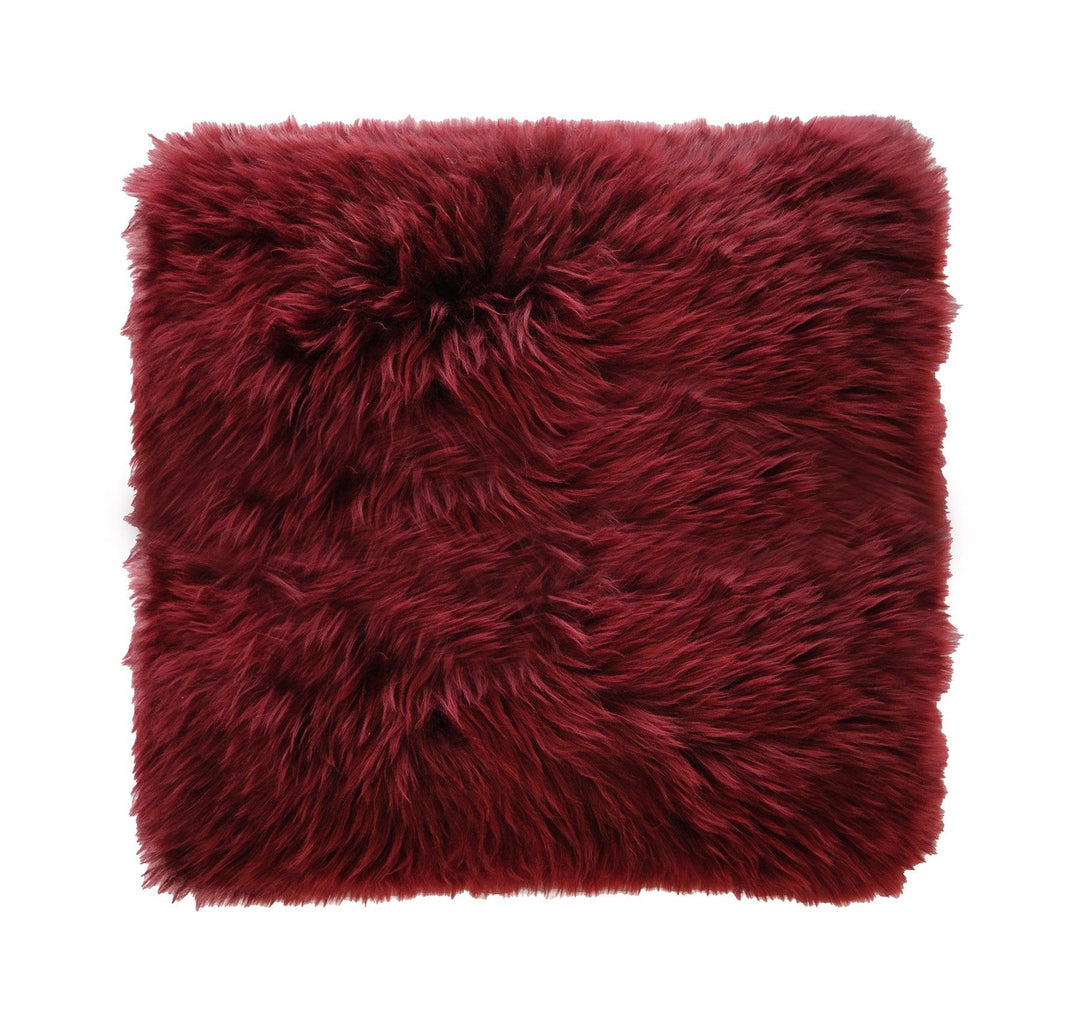 Longwool Sheepskin Square Cushion - AmericanHomeFurniture