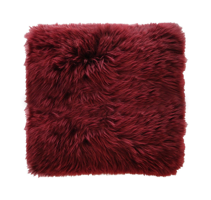 Longwool Sheepskin Square Cushion - AmericanHomeFurniture